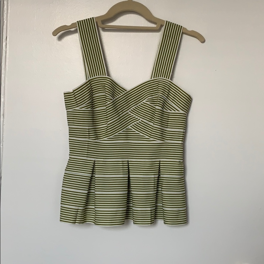 Green Peplum Top